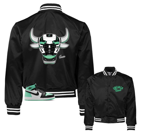 Retro 1 Green Glow War Bully Jacket