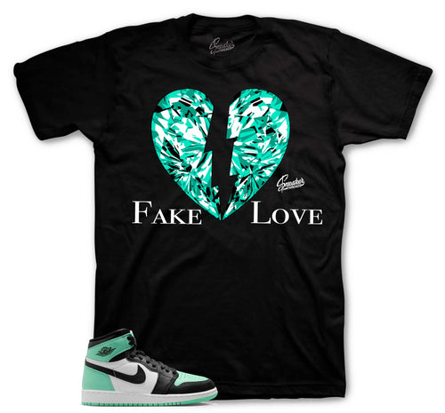 Retro 1 Green Glow Love Shirt