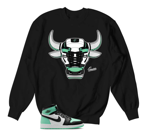 Retro 1 Green Glow War Bully Sweater