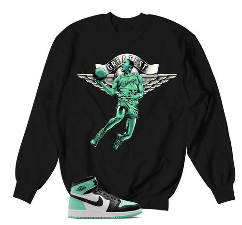Retro 1 Green Glow Greatest Sweater
