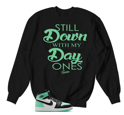 Retro 1 Green Glow Day Ones Sweater