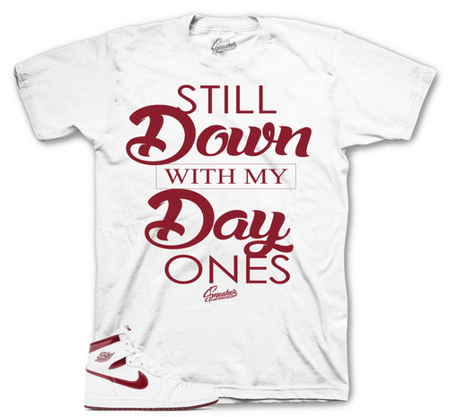 Retro 1 Metallic Burgundy Day Ones Shirt
