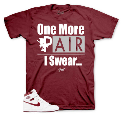 Retro 1 Metallic Burgundy One More Pair Shirt