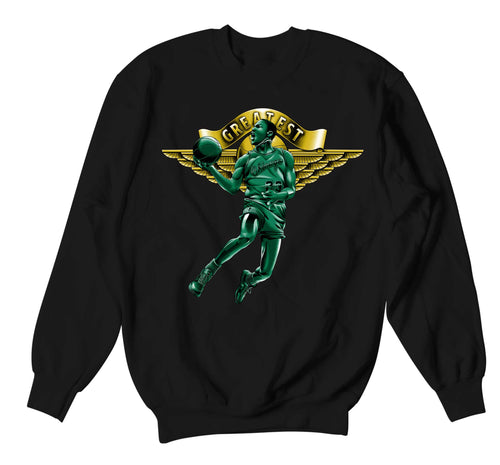 Retro 1 Pro Green Fir Greatest Sweater