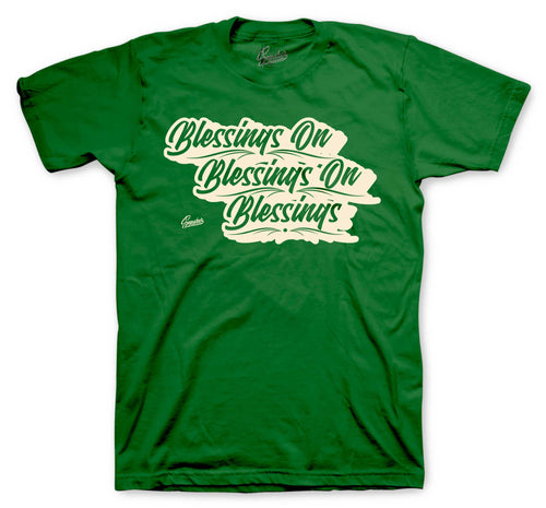 Retro 1 Pro Green Fir Blessings Shirt