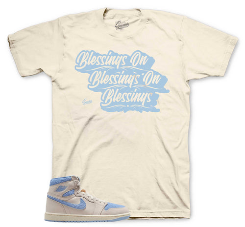 Retro 1 Psychic Blue Blessings Shirt
