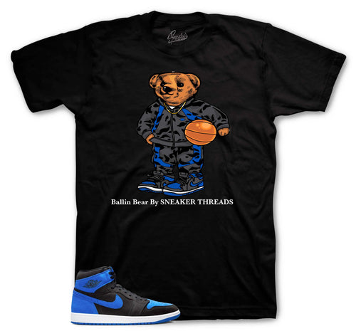 Retro 1 Royal Ballin Bear Shirt