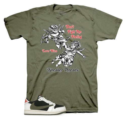 Retro 1 Olive Love Wins Shirt
