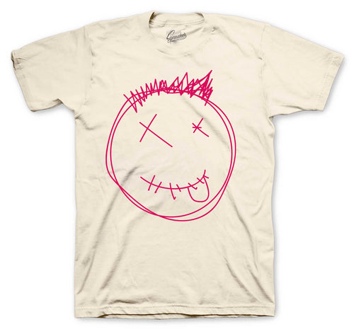 Retro 1 Travis Scott Tropical Pink Smiley Shirt