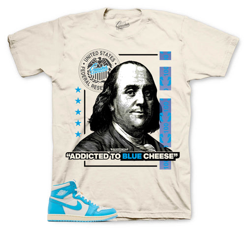 Retro 1 Reimagined UNC Blue Cheese Shirt