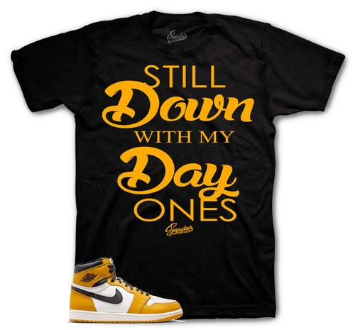 Retro 1 Yellow Ochre Day Ones Shirt
