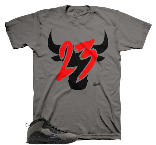 Retro 10 Shadow Bull 23 Shirt
