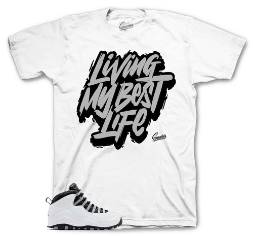 Retro 10 Steel Living Life Shirt