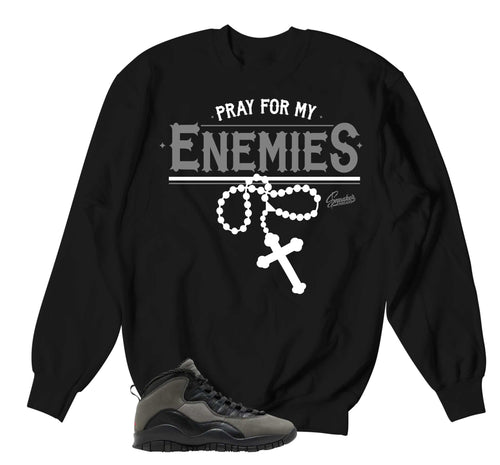Retro 10 Shadow Pray For Enemies Sweater