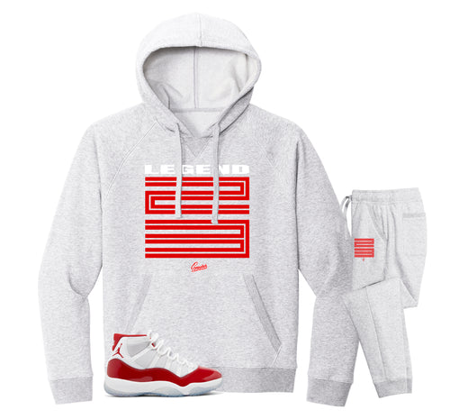 Retro 11 Cherry Crest Hoodie Jogger Set