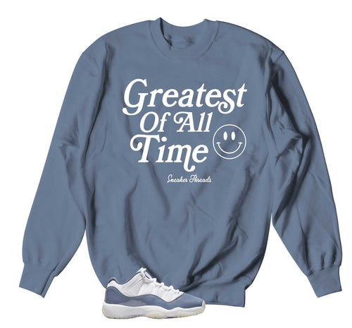 Retro 11 Low Diffused Blue Goat Sweater