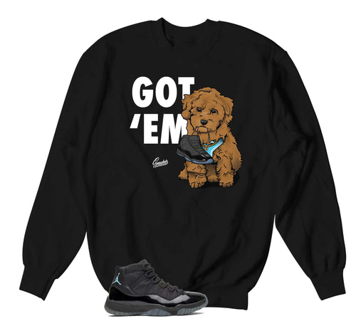 Retro 11 Gamma Blue Fly Bear Sweater