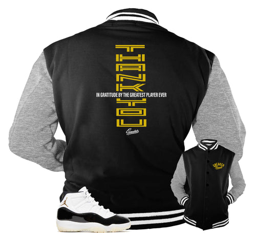 Retro 11 Gratitude DMP Thank You Varsity Jacket