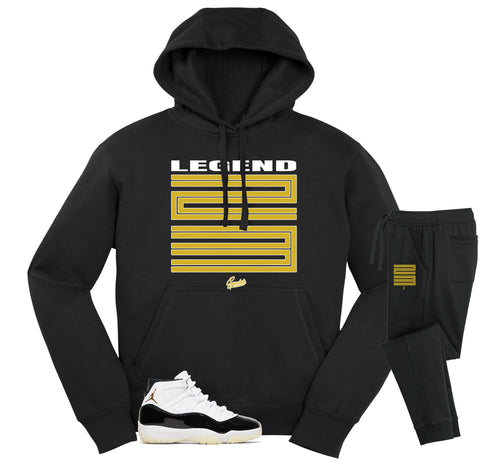 Retro 11 Gratitude Crest Hoodie Jogger Set
