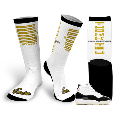 Retro 11 Gratitude Thank You Socks