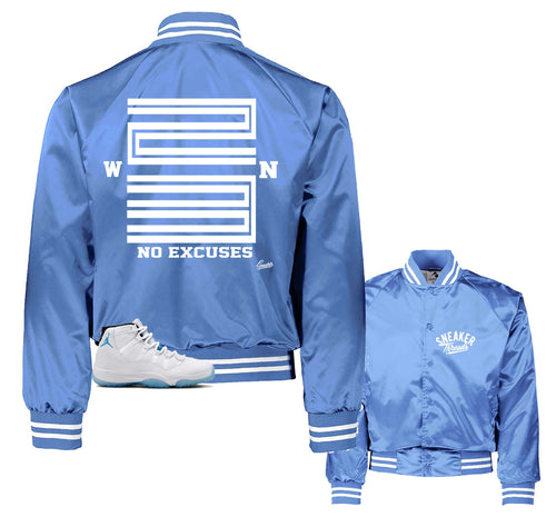 Retro 11 Legend Blue WIN 23 Satin Jacket