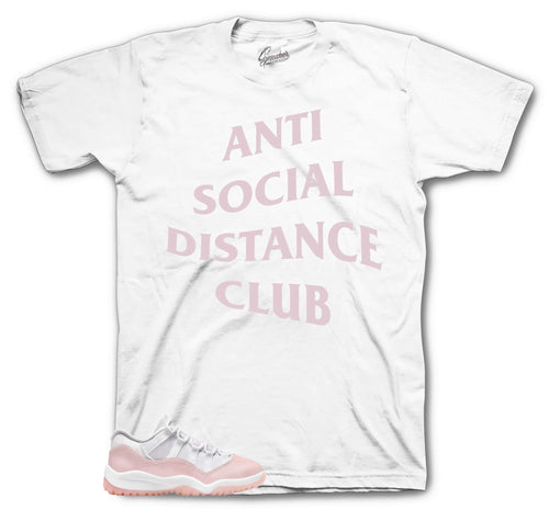 Retro 11 Low Legend Pink Social Distance Shirt