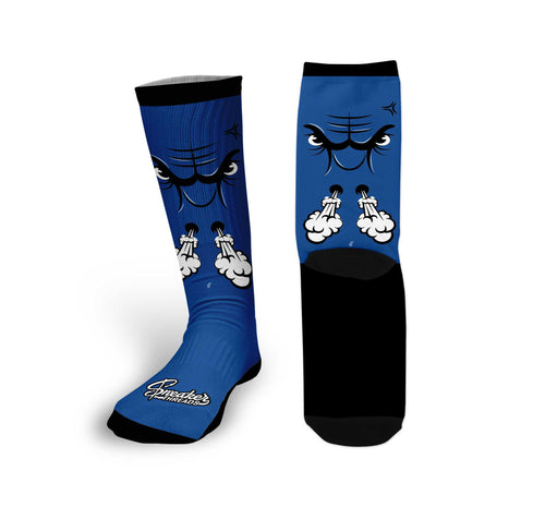 Retro 11 Low Space Jam Raging Face Socks