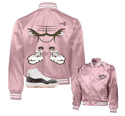 Retro 11 Neapolitan Raging Face Satin jacket
