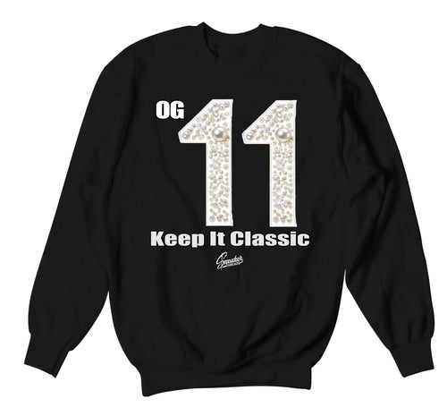 Retro 11 Pearl Keep It Classic Sweater