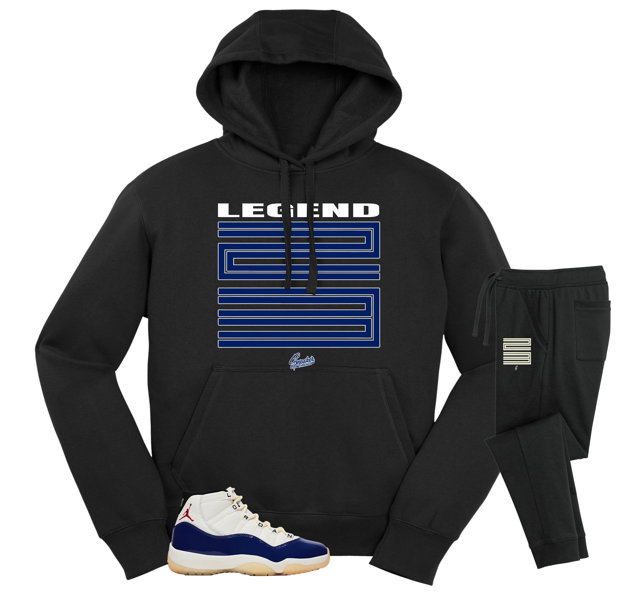 Hoodie & Jogger Set Match Jordan 11 Rare Air AJ11 | Legend Sweatsuit L / Black Hoodie & Jogger Set Match Jordan 11 Rare Air AJ11 | Legend Sweatsuit L / Black