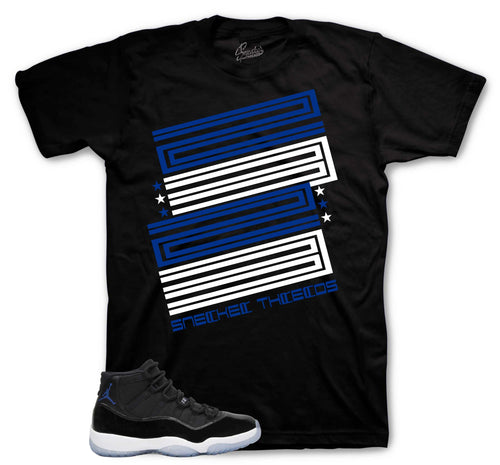 Sneaker Threads Graphic T-Shirt | Jordan 11 Varsity Royal Space Jams (Copy)