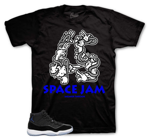 45 Graphic T-Shirt | Jordan 11 Varsity Royal Space Jams