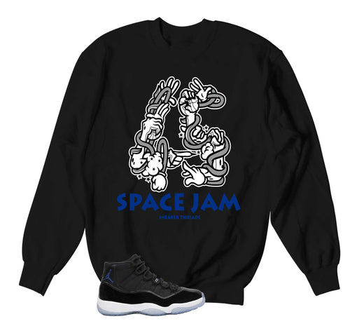 Retro 11 Space Jam Hands Sweater