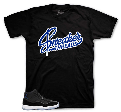 Sneaker Threads Graphic T-Shirt | Jordan 11 Varsity Royal Space Jams