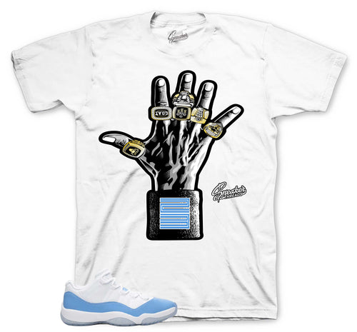 Retro 11 University Blue Rings Shirt