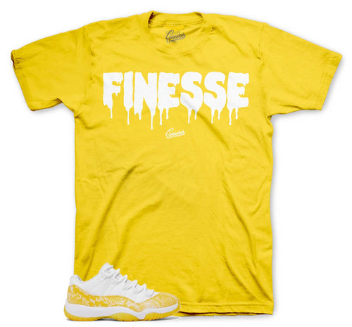 Retro 11 Yellow Snakeskin Finesse Shirt