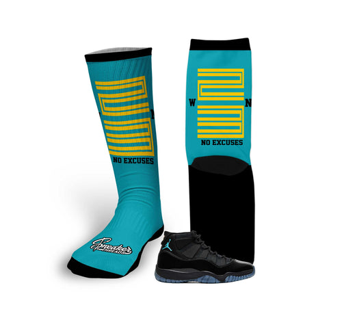 Retro 11 Gamma Blue BLUE Win 23 Socks
