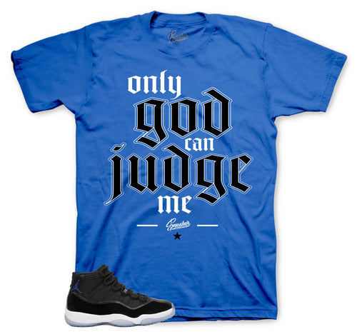 Only God Graphic T-Shirt | Jordan 11 Varsity Royal Space Jams