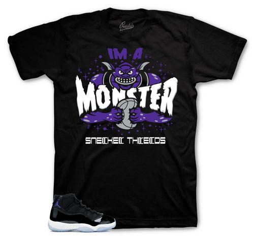 Retro 11 Space Jam Monster Shirt