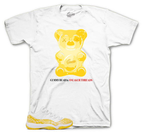 Retro 11 Yellow Snakeskin Gummy Bear Shirt