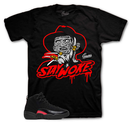 Retro 12 Bloodline Stay Woke Shirt