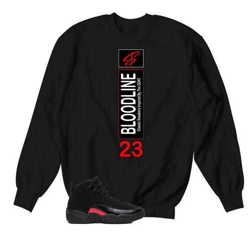 Retro 12 Bloodline Heel Tab Sweater