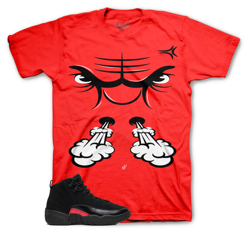 Retro 12 Bloodline Raging Face Shirt