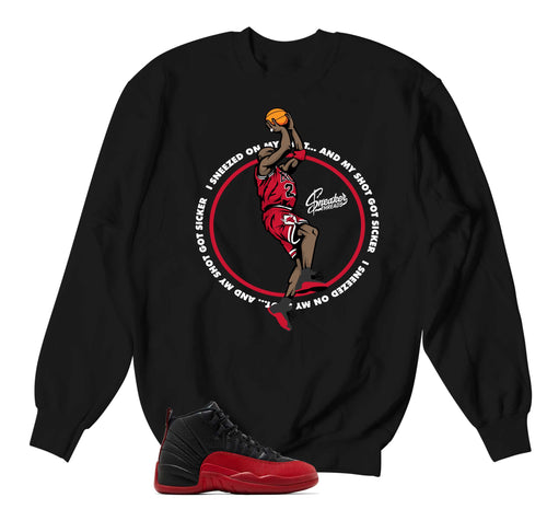 Retro 12 Flu Game Sneezed Sweater