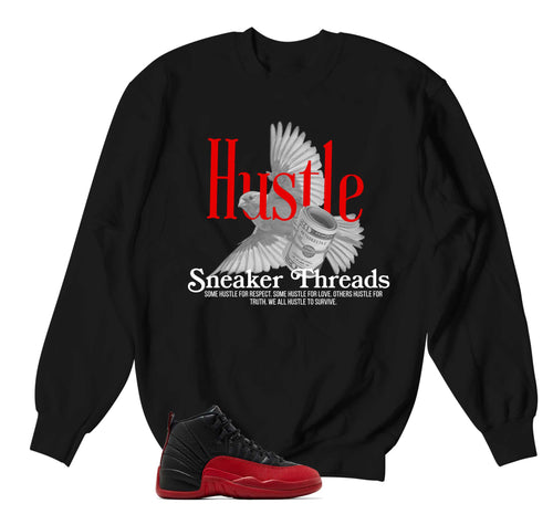 Retro 12 Flu Game Hustle Bird Sweater