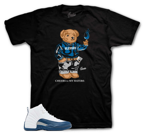 Retro 12 French Blue Cheers Bear Shirt