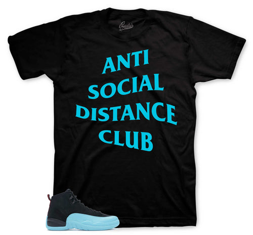 Retro 12 Gamma Blue Social Distance Shirt