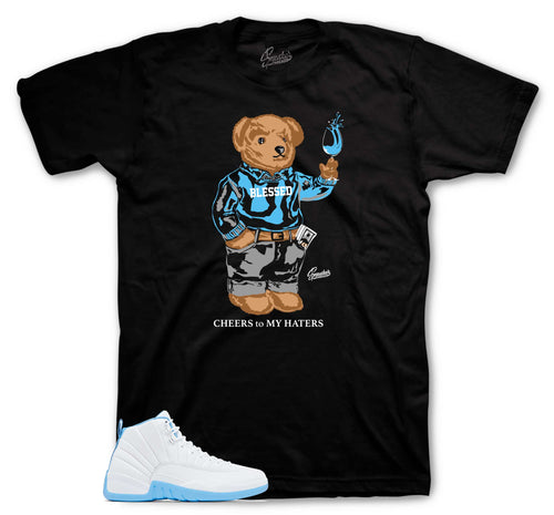 Retro 12 University Blue Cheers Bear Shirt
