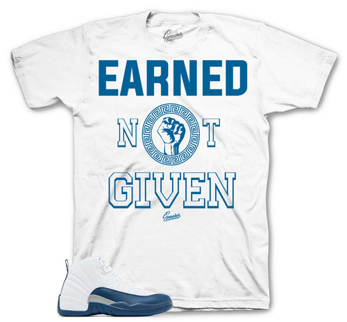 Retro 12 French Blue Earned Shirt