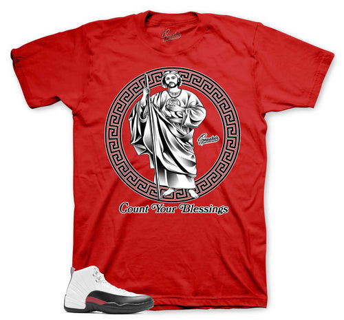 Retro 12 Taxi Flip San Judas Shirt